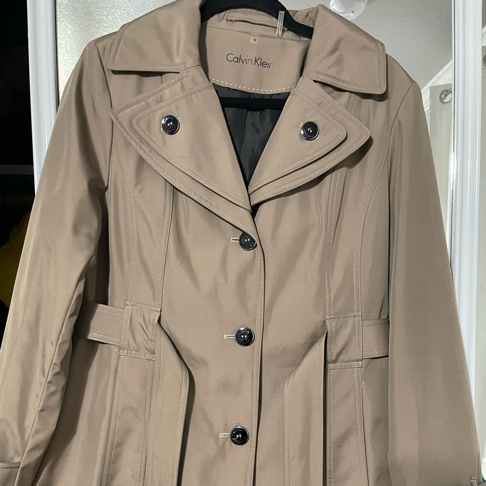 Khaki Calvin Klein Coat